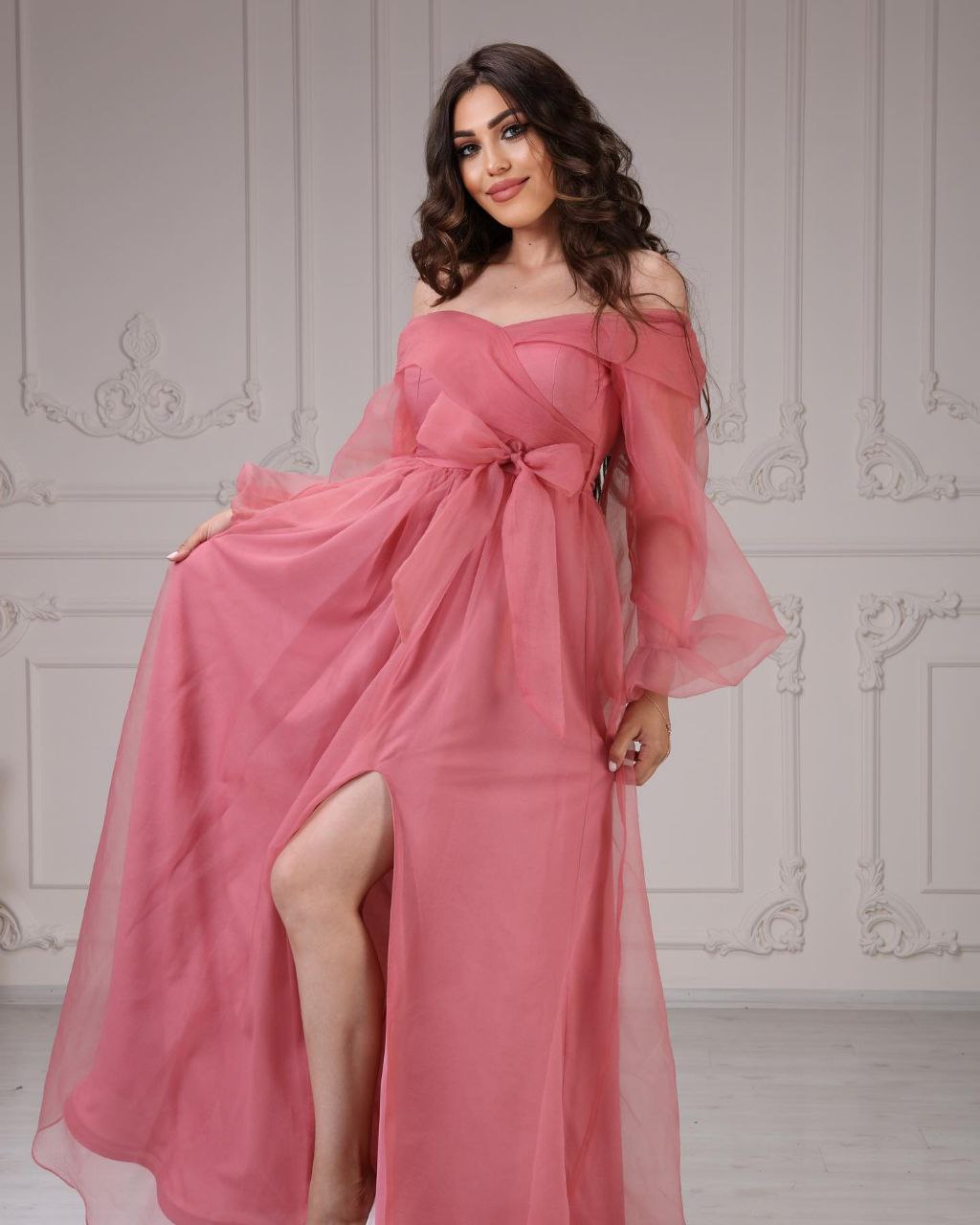 新品未使用 Donsje PINA ORGANZA Dolce & Gabbana - Pink Floral Silk Organza Sleeveless Dress